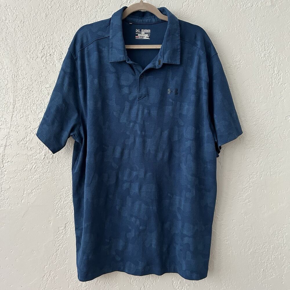 Under Armour 3XL Shirt Bundle HeatGear Polo Performance Golf Tees Mens - Picture 2 of 12